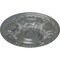 Ekena Millwork Granada Ceiling Medallion (Fits Canopies up to 7 1/8"), Hand-Painted Platinum, 23 1/2"OD x 2 3/4"P CM24GAPLS - alternate 3
